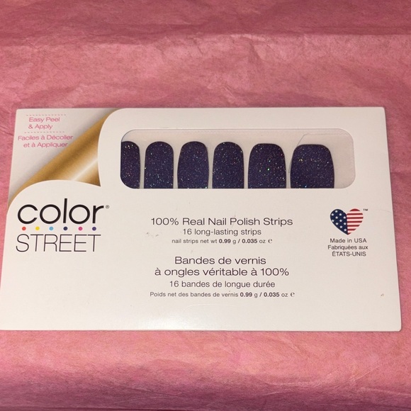 Color Street Sparkling Purple Nail Strips - Picture 1 of 1